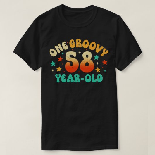 T-shirt 58e anniversaire 2 (Design devant)