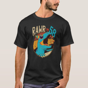 T-shirt 58e anniversaire Dinosaur 58 ans Dinosaure naissan