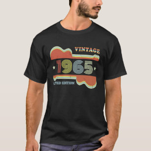 T-shirt 58e anniversaire Guitare Vintage Rétro 1965 Décora