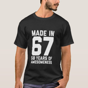 T-shirt 58e anniversaire pour hommes femmes fils fille âge