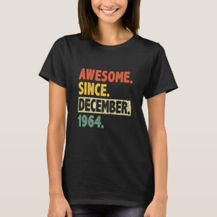 T-shirt 58e Anniversaire Rétro 58 Ans Awesome depuis Dec
