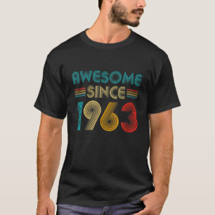 T-shirt 59 Ans Anniversaire Né En 1963 Vintage 59E Anniver