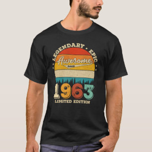 T-shirt 59 Ans Awesome depuis 1963 59e Anniversaire Cadeau