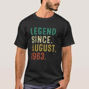 T-shirt 59 Ans Légende depuis août 1963 59e anniversaire