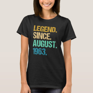 T-shirt 59 Ans Légende depuis août 1963e anniversaire