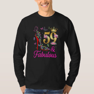 T-shirt 59 & Fabuleux 59ans Vieux 59ème Anniversaire Papil
