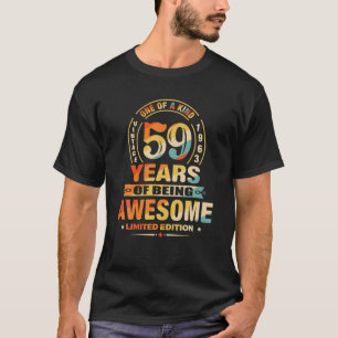 T-shirt 59E Anniversaire Cadeaux 59 Ans D'Être Une Vigne M
