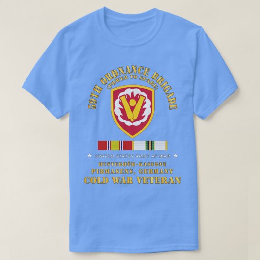 T-shirt 59e brigade d'artillerie SSI HusterhhKaserne Pirma (Design devant)