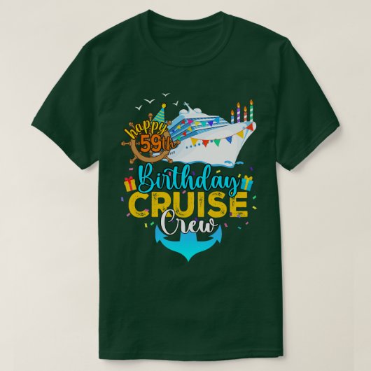 T-shirt 59e équipage de croisière (Design devant)