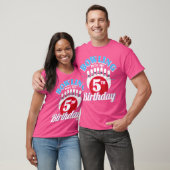 T-shirt 5 Anniversaire Bowling Thème Bowling Dans Annivers (Unisexe)