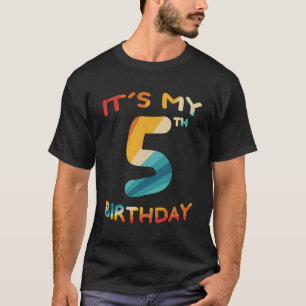 T-shirt 5 Anniversaire Chemise C'Est Mon 5E Anniversaire 5