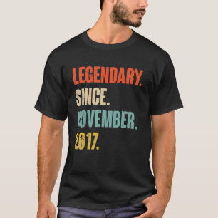 T-shirt 5 ans 5e anniversaire Légendaire depuis le 2 novem