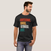 T-shirt 5 Ans Awesome depuis Octobre 2017 5e anniversaire (Devant entier)