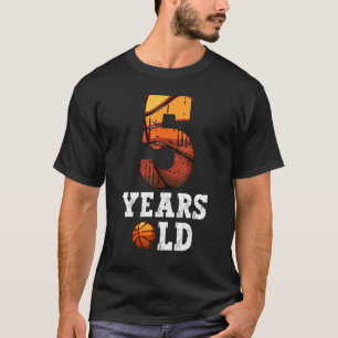 T-shirt 5 ans basket-ball 5 ans 5e anniversaire joueur