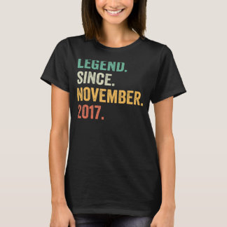 T-shirt 5 ans de légende depuis novembre 2017 5e anniversa