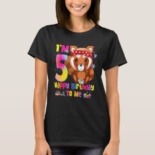 T-shirt 5 ans fille princesse Little Red Panda 5e Bir