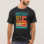 T-shirt 5 Ans Mignonne Jumping Spider Anniversaire Boy Par (Devant)