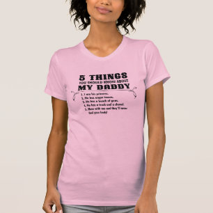 T-shirt 5 choses pour la fille
