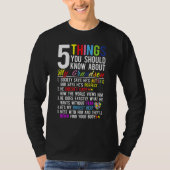 T-shirt 5 Choses Que Tu Devrais Savoir Sur Mon Petit-Fils  (Devant)