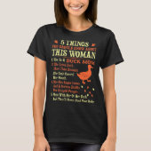 T-shirt 5 choses que vous devriez connaître la maman de (Devant)