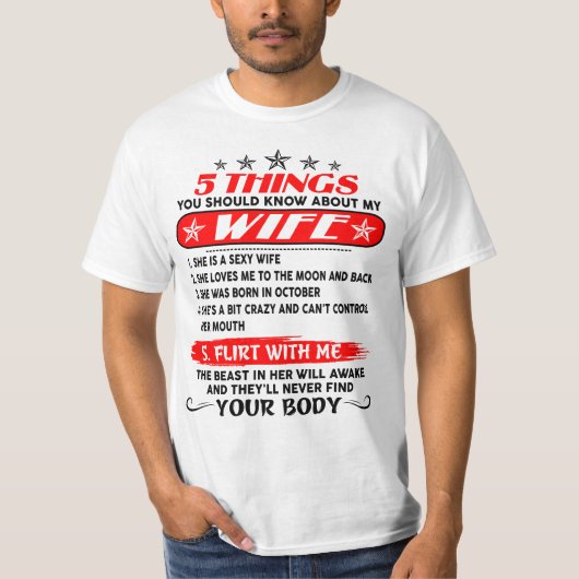 T-SHIRT 5 CHOSES QUE VOUS DEVRIEZ SAVOIR AU SUJET DE MA FE (Devant)