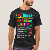 T-shirt 5 choses que vous devriez savoir sur Autism Brothe (Devant)