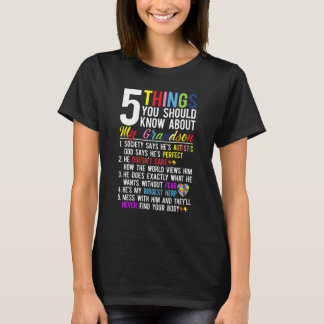 T-shirt 5 choses que vous devriez savoir sur l'autisme de