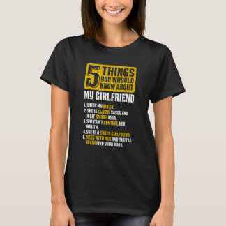T-shirt 5 Choses sur ma petite amie copines