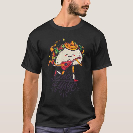 T-shirt 5 De Mayo Heureux Mexicain Taco Maracas Cinco De M (Devant)