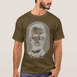 T-shirt $5 Dollar Argent du président Abraham Lincoln