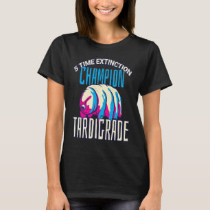 T-shirt 5 fois champion d'extinction tardigrade Ours d'eau