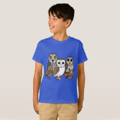 T-shirt 5 hiboux de Birdorable (Devant entier)