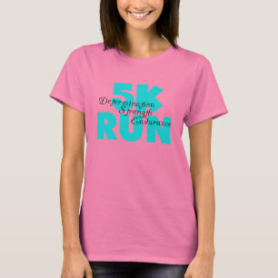 T-shirt 5 K Run Aqua Sports Running