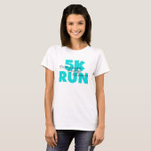 T-shirt 5 K Run Aqua Sports Running (Devant entier)