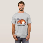 T-shirt 5 More Minutes Sleepy Orange Tabby Cat (Devant entier)