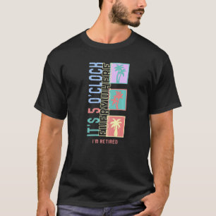 T-shirt 5 O' Horloge Partout Plage Famille Vacatio Retrait