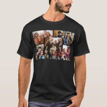 T-shirt 5 photo Collage Personnalisé Personnalisé