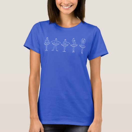 T-shirt 5 Positions de ballet (Devant)