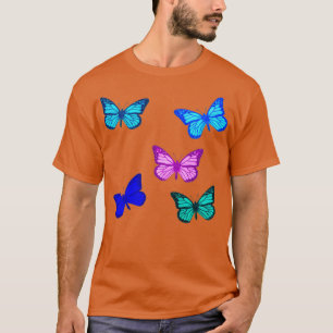 T-shirt 5 Stickers Papillon Monarque