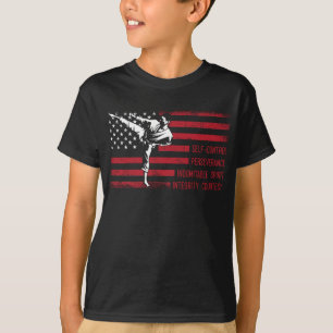 T-shirt 5 Tenets American Taekwondo Combattre