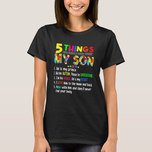 T-shirt 5 Things You Should Know About (Devant)