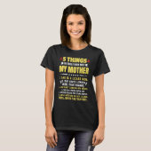 T-shirt 5 Things You Should Know About My Lizard Mom Hilar (Devant entier)