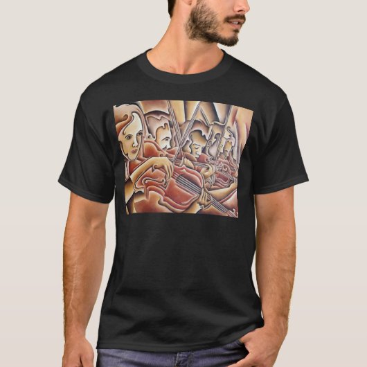 T-shirt 5 violons (Devant)