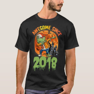 T-shirt 5Anniversaire Halloween Dabbing Zombie Awesome Sin