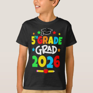 T-shirt 5e année 2026 Diplômé de cinquième année École pri