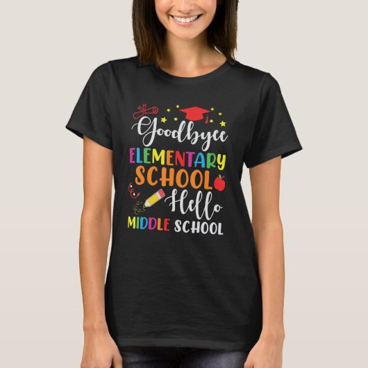 T-shirt 5e année d'enseignement primaire école Hello Middl (Devant)