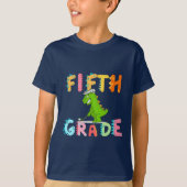 T-shirt 5e année Dino Équipe d'enseignants École (Devant)