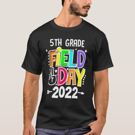 T-shirt 5e année Field Day 2022 Laisser les Jeux commencer (Devant)