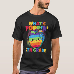 T-shirt 5e année Pop It Fidget Toy What's Poppin 5e Retour