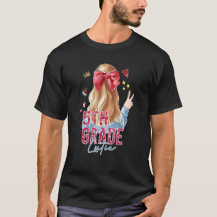 T-shirt 5e Année Retour À L'École Tenue Pour Les Filles Éq